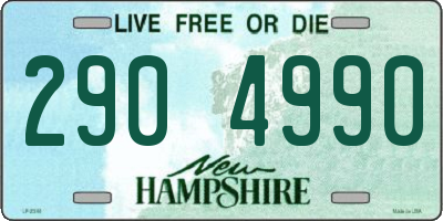 NH license plate 2904990