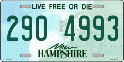 NH license plate 2904993