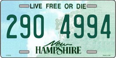 NH license plate 2904994