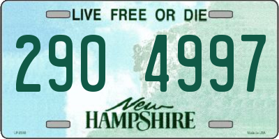 NH license plate 2904997