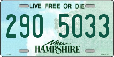 NH license plate 2905033