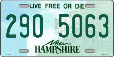 NH license plate 2905063
