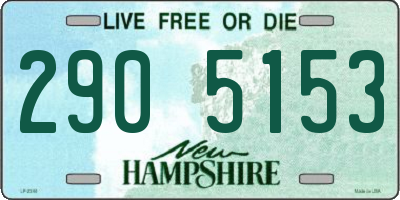 NH license plate 2905153