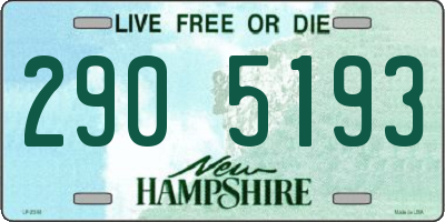 NH license plate 2905193