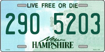 NH license plate 2905203
