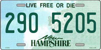 NH license plate 2905205