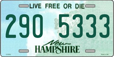 NH license plate 2905333