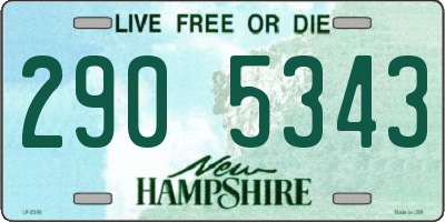 NH license plate 2905343