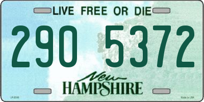 NH license plate 2905372