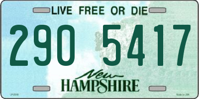 NH license plate 2905417