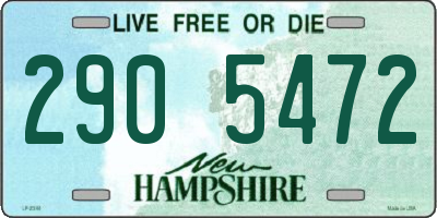 NH license plate 2905472