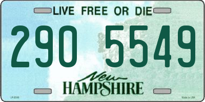 NH license plate 2905549