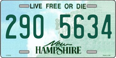 NH license plate 2905634