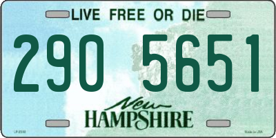 NH license plate 2905651
