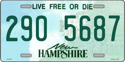 NH license plate 2905687