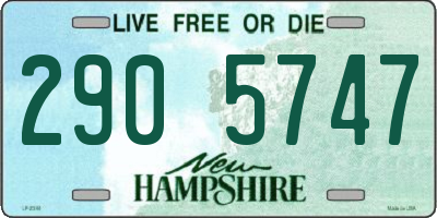 NH license plate 2905747