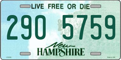 NH license plate 2905759