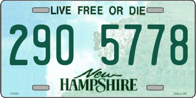 NH license plate 2905778