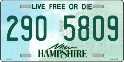 NH license plate 2905809