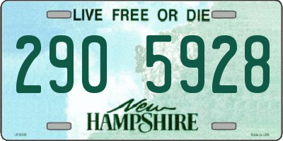 NH license plate 2905928