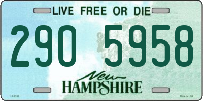 NH license plate 2905958