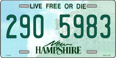 NH license plate 2905983