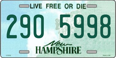 NH license plate 2905998