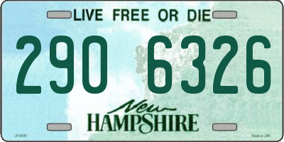 NH license plate 2906326