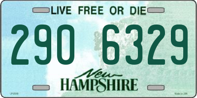 NH license plate 2906329