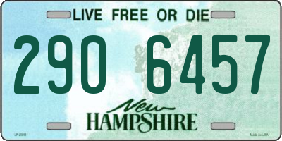 NH license plate 2906457