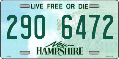 NH license plate 2906472