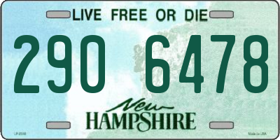 NH license plate 2906478
