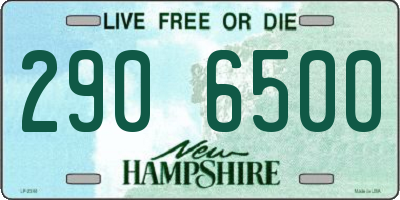 NH license plate 2906500