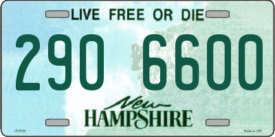 NH license plate 2906600