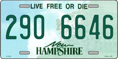 NH license plate 2906646