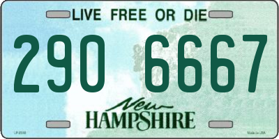 NH license plate 2906667