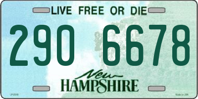 NH license plate 2906678