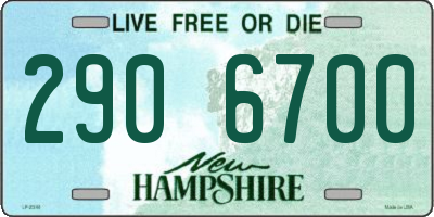 NH license plate 2906700