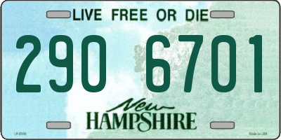 NH license plate 2906701
