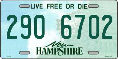 NH license plate 2906702