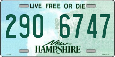 NH license plate 2906747