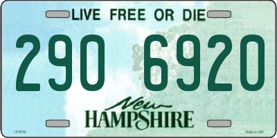 NH license plate 2906920