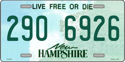NH license plate 2906926
