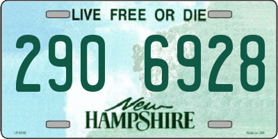 NH license plate 2906928