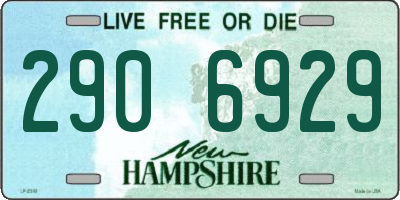NH license plate 2906929