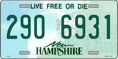 NH license plate 2906931