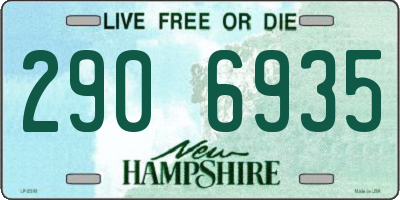 NH license plate 2906935