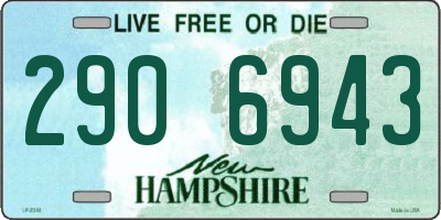 NH license plate 2906943
