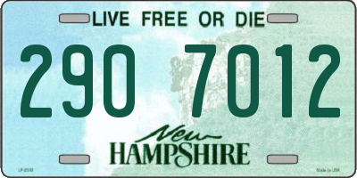 NH license plate 2907012