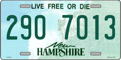 NH license plate 2907013
